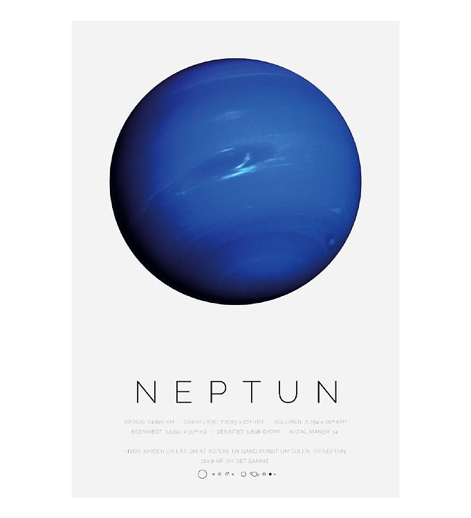 Blå Citatplakat Plakat Neptun - Citatplakat Plakater  - 5714460368987