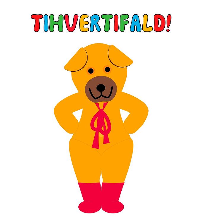Orange Citatplakat Plakat Bamse Tihvertifald - Citatplakat Plakater  - 5714460308808