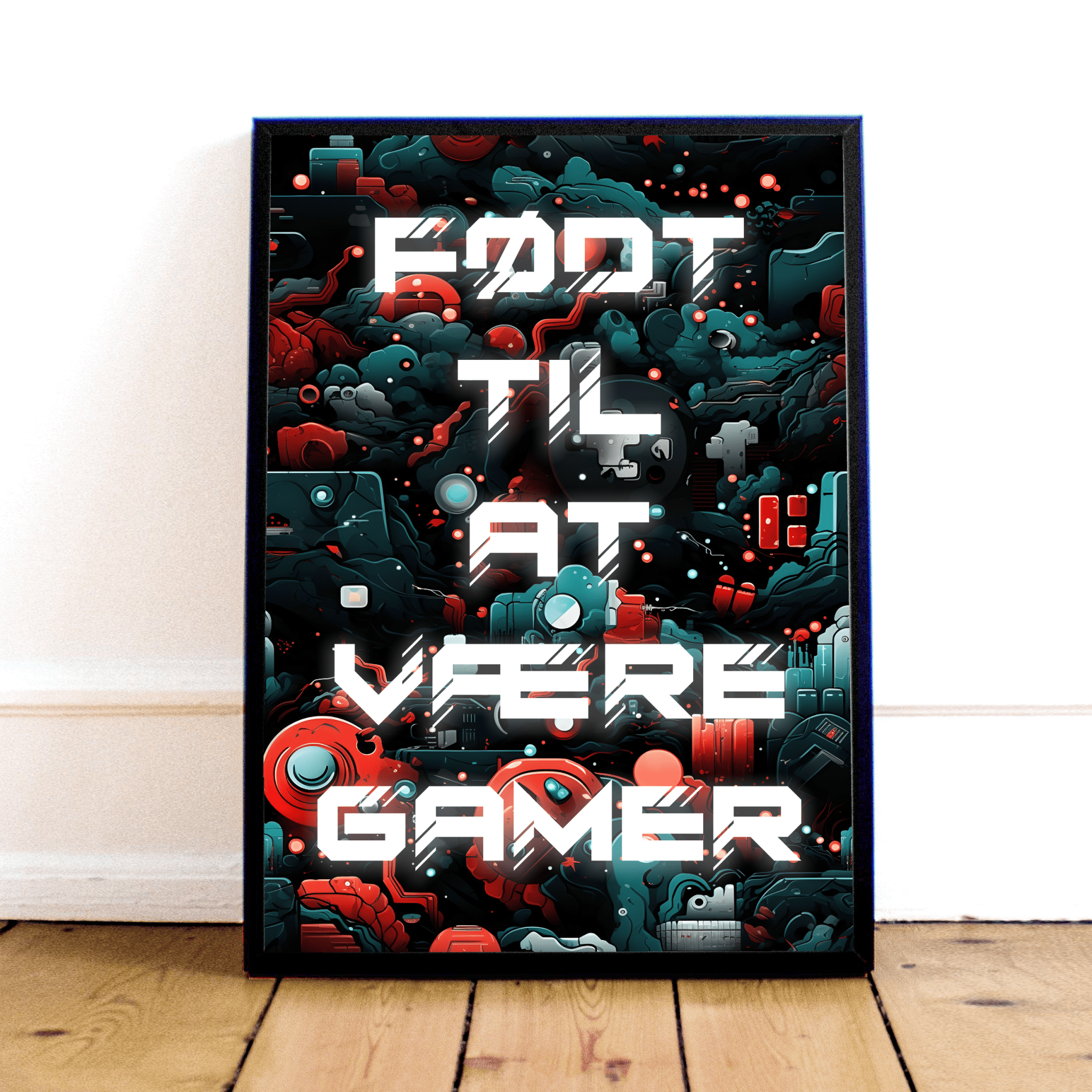 Født Til Være Gamer Plakat - Geekd Plakater