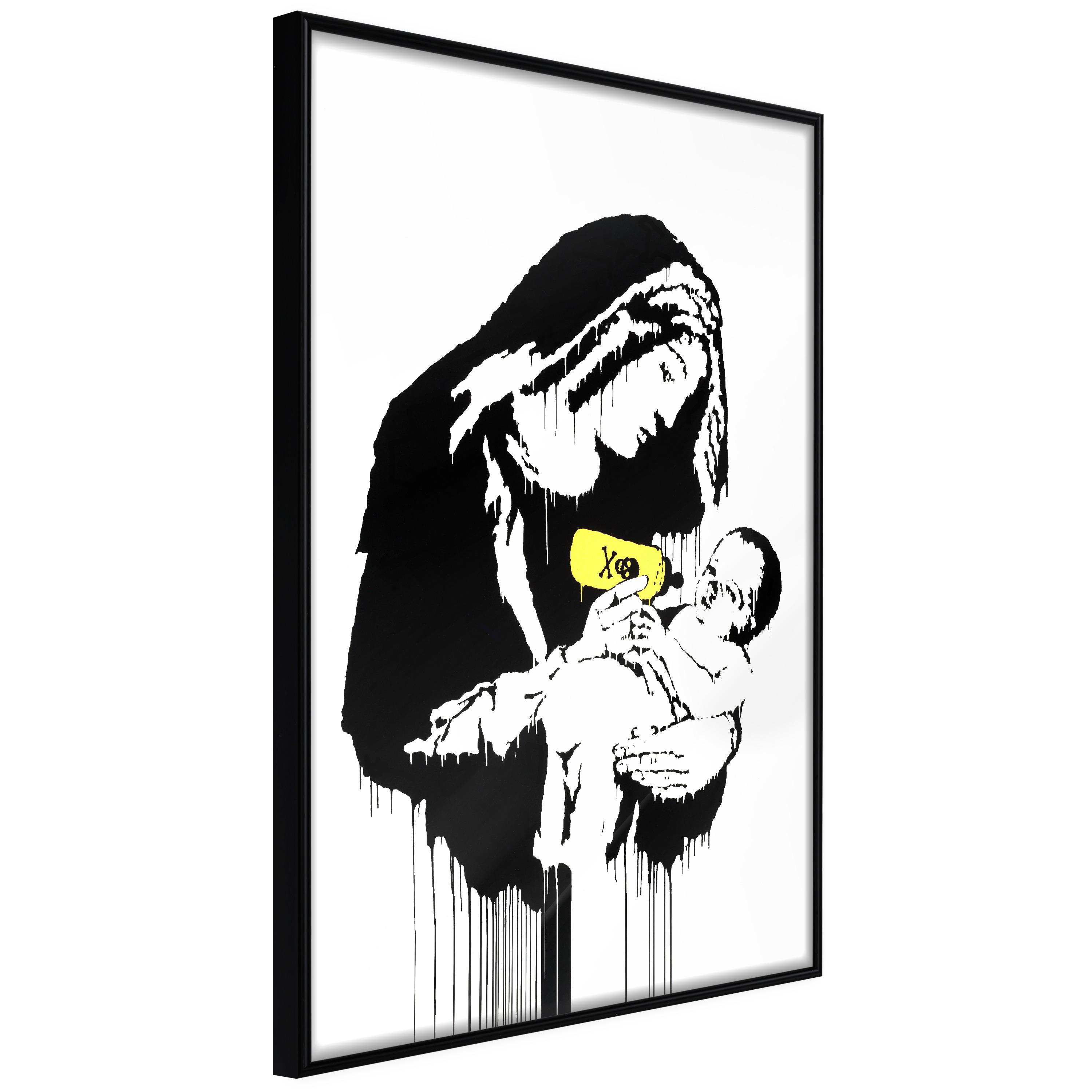 Sort Plakat Nursing Mother Ramme - Boligcenter Plakater  - 5904419659673