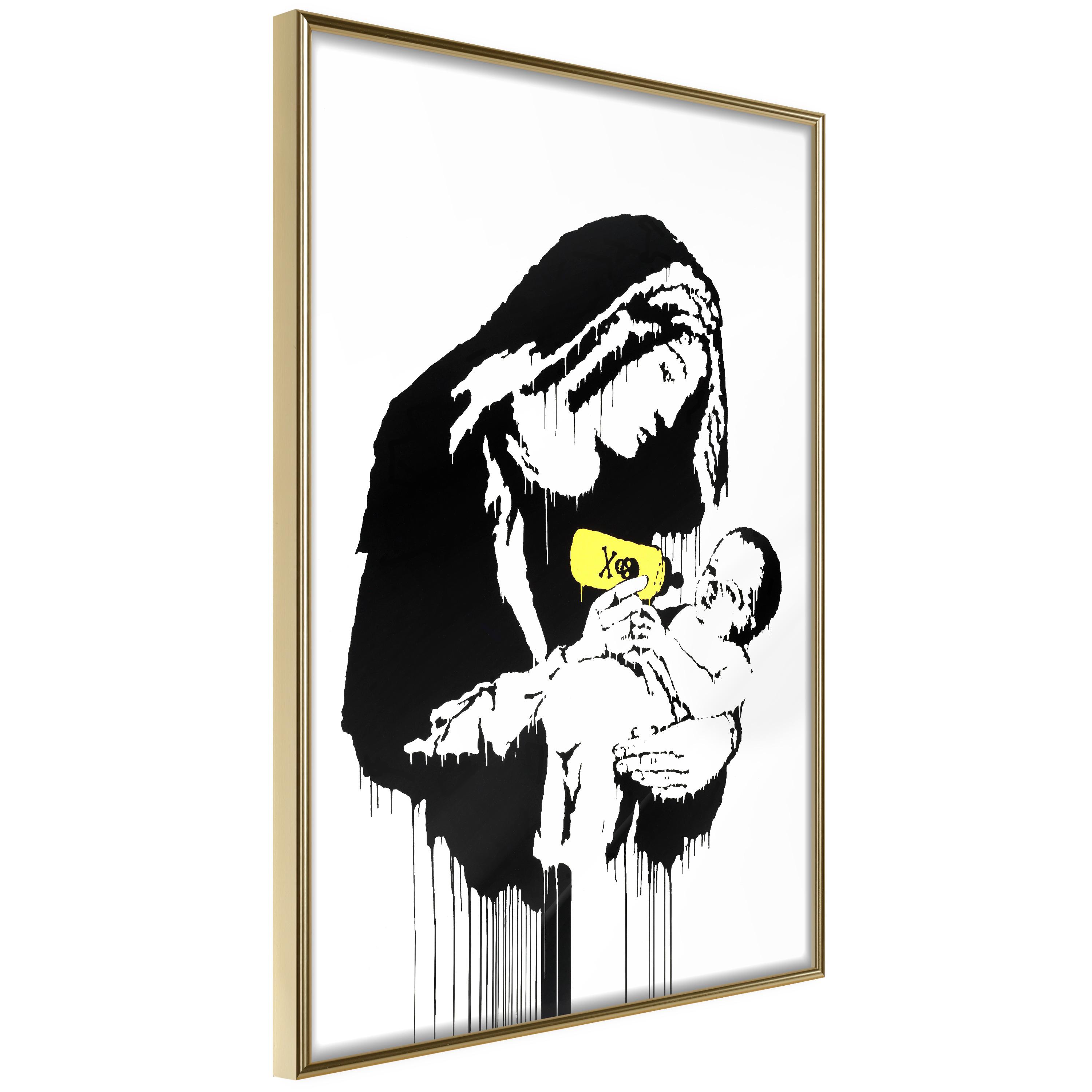 Plakat Nursing Mother Guldramme - Boligcenter Plakater  - 5904419659697