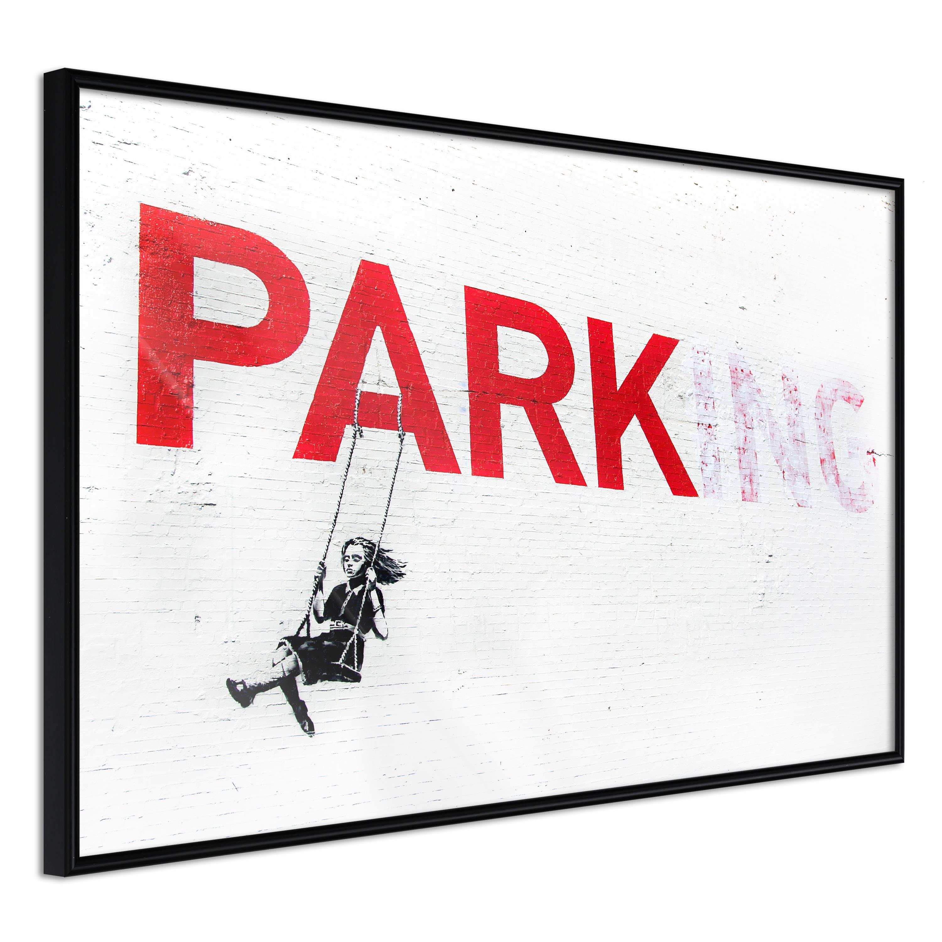 Sort Plakat Park Ing Ramme - Boligcenter Plakater  - 5901493664227