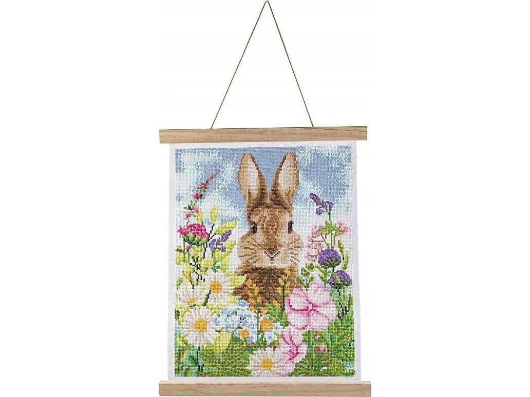 Poster 35x45cm With Diamond Mosaic Hare And Spring - Epee Plakater  - 5056588603732