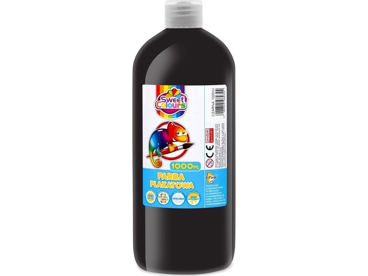 Sort Poster Paint Green Black 1000ml - Usorteret Plakater  - 5902815960324
