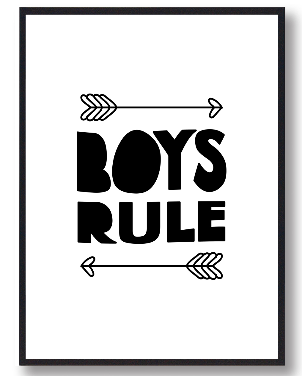 Boys Rule Plakat - Plakatdyr.dk Plakater