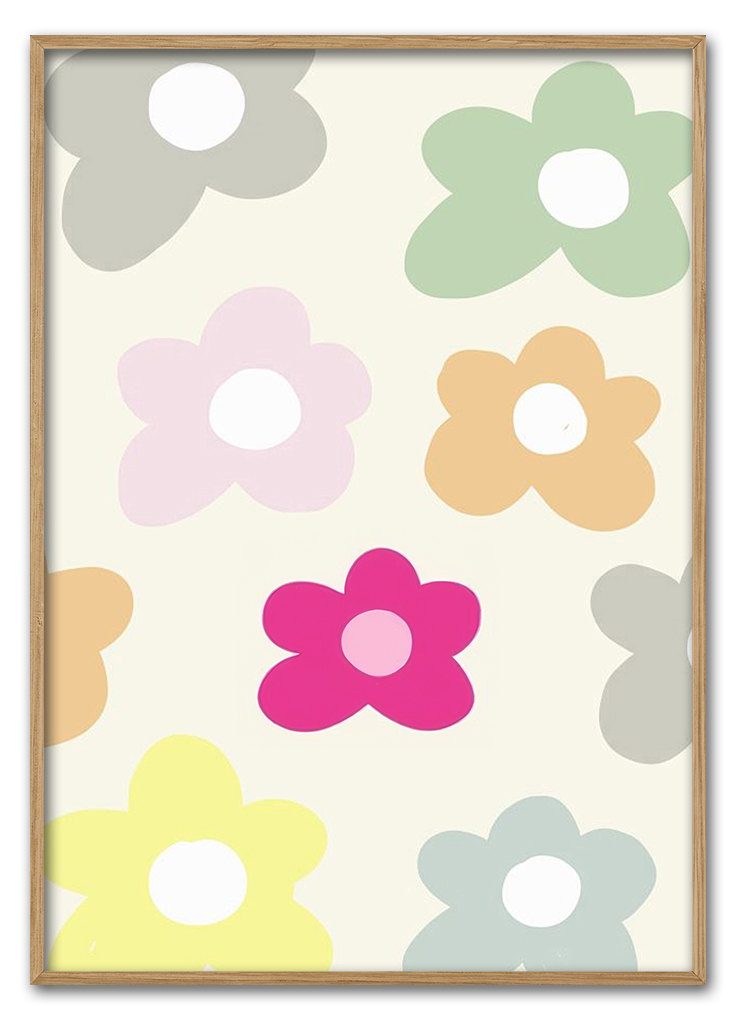 Flower Power Pop 7x42 - Printogrammer Plakater