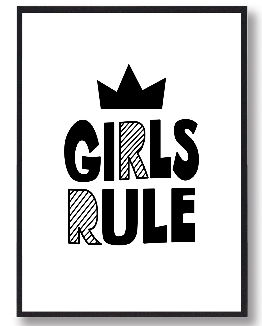 Girls Rule Plakat - Plakatdyr.dk Plakater