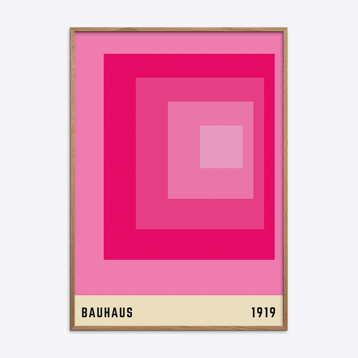 Pink Bauhaus Plakat 010 21x30 - Poster Society Plakater