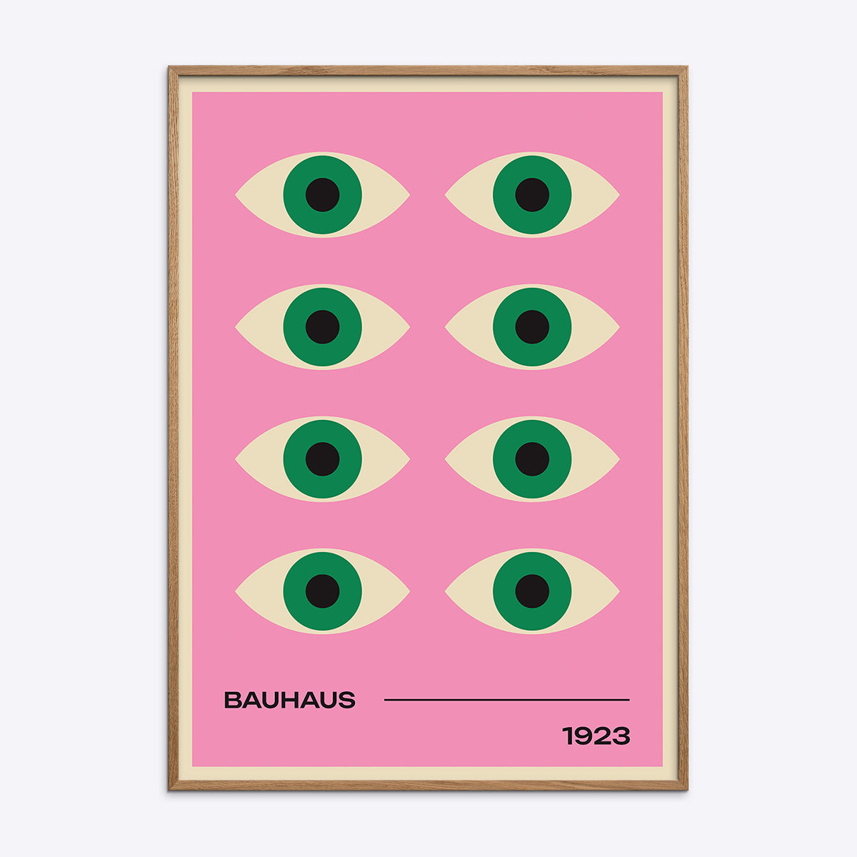 Pink Bauhaus Plakat 011 21x30 - Poster Society Plakater