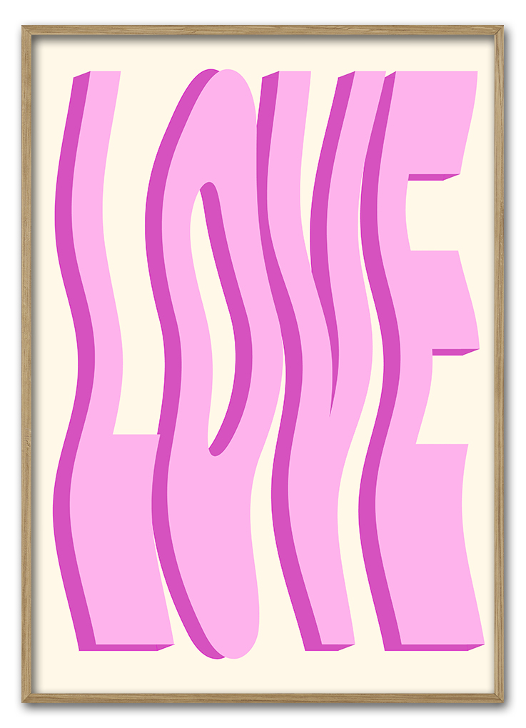 Stretchy Love 50x70 - Printogrammer Plakater