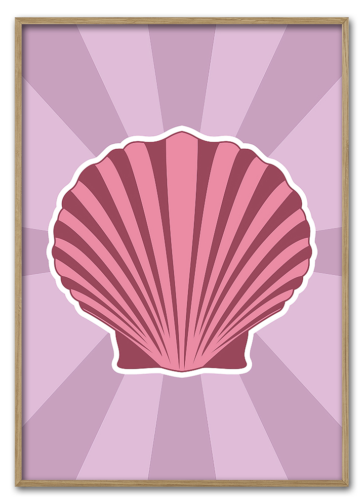 Sunset Shell 7x42 - Printogrammer Plakater