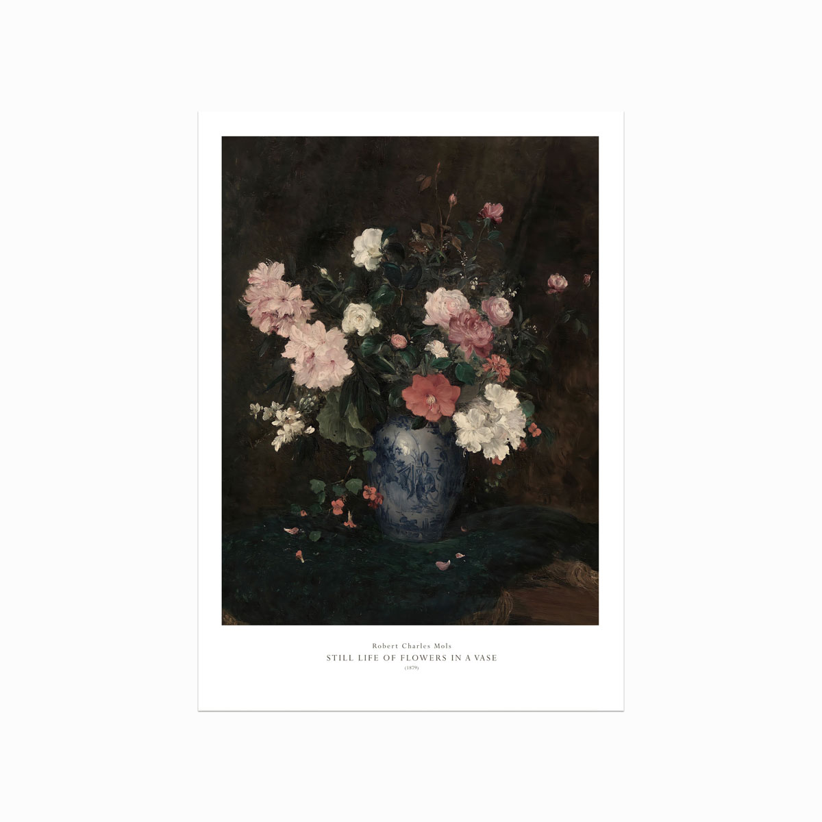 Antik Plakat Still Life Flowers Vase - Designplakater Plakater