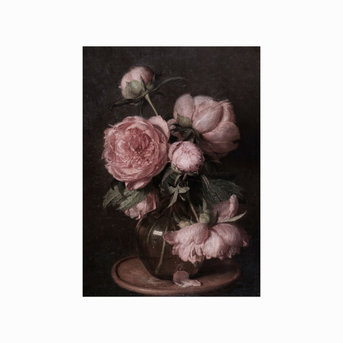 Antik Plakat Still Life Rose - Designplakater Plakater