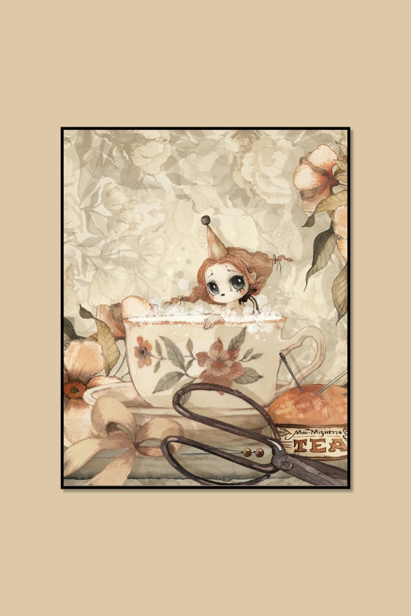 The Tea Bath Plakat 40x50 Mrs Mighetto - Mrs. Mighetto Plakater  - 5875135840410