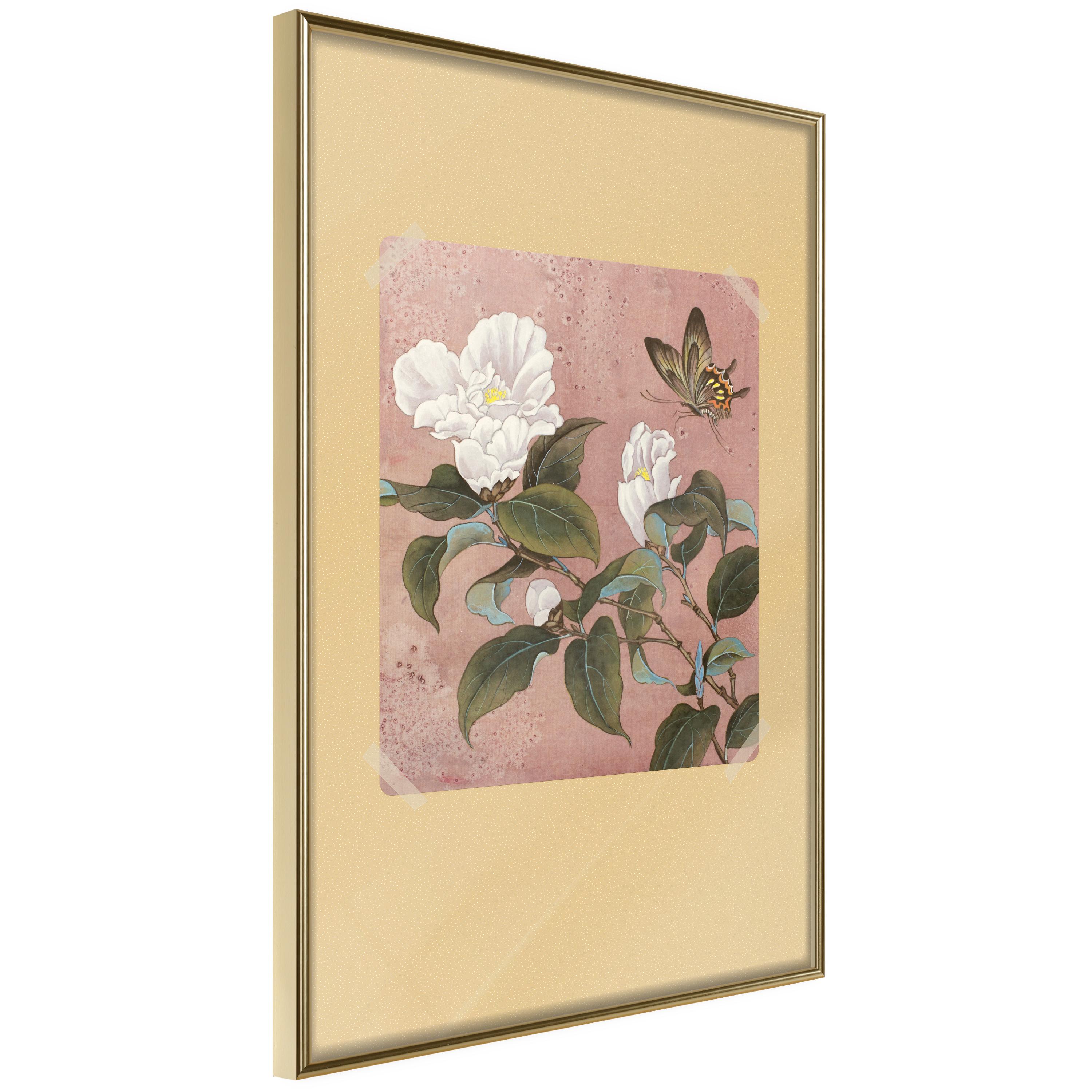 Plakat Azalea Flower Guldramme - Boligcenter Plakater  - 5903617111518