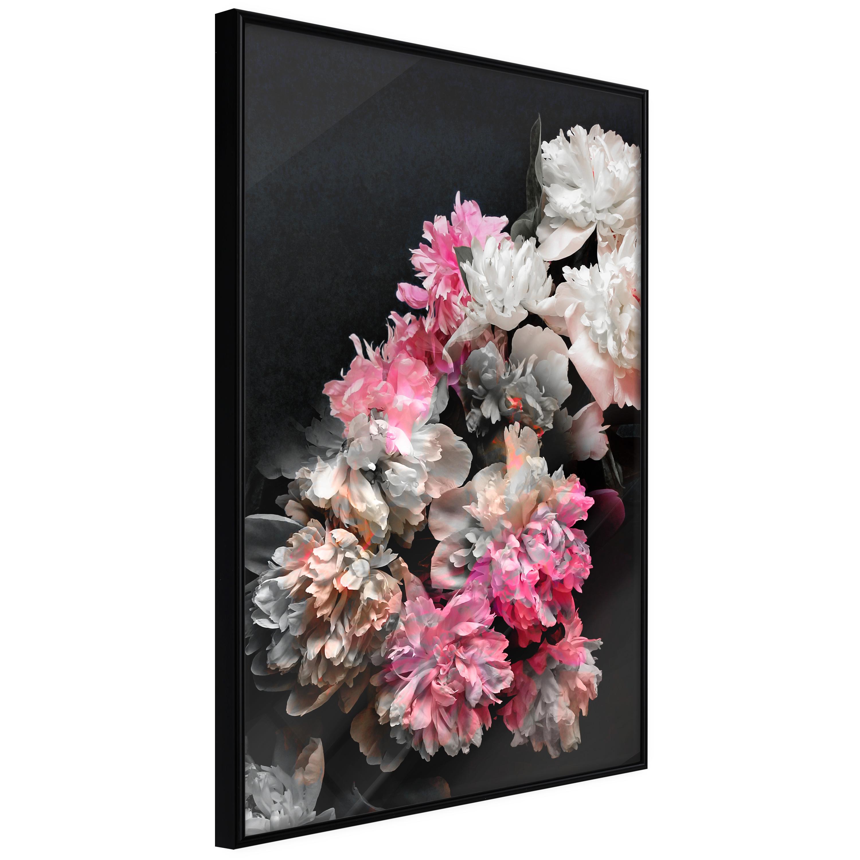 Sort Plakat Bouquet The Dark Ramme - Boligcenter Plakater  - 5904419645638