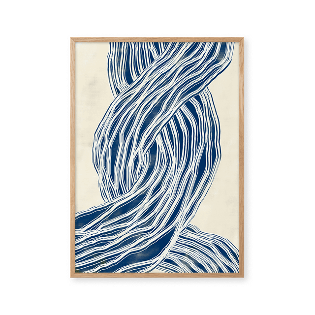 Hvid Pelton Cascade 70x100 Plakat - Peléton Plakater