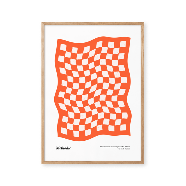 Hvid Pelton Methodic Burnt Orange 70x100 Plakat - Peléton Plakater