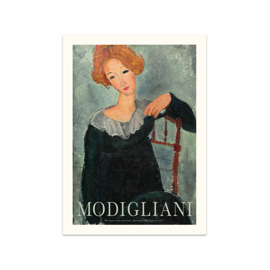 Woman Red Hair Plakat - Spliid Plakater  - 5744003490455