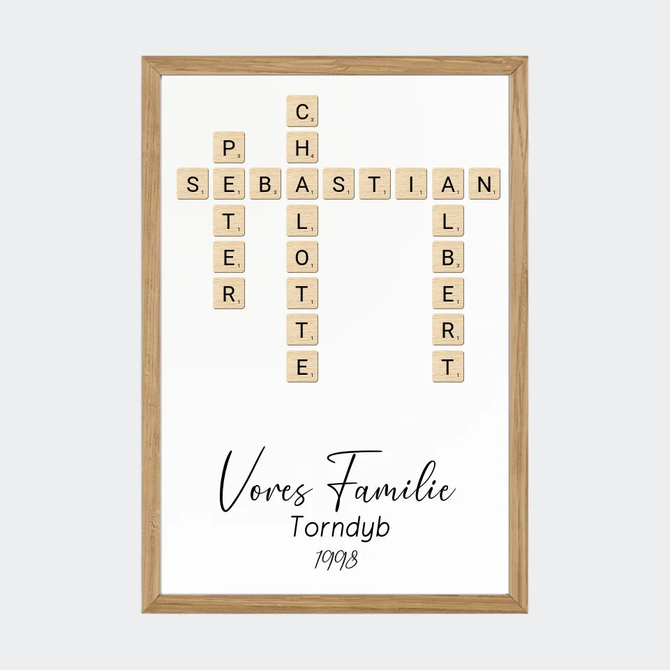Massiv Eg Scrabble Plakat Massiv - Teeinblue Plakater