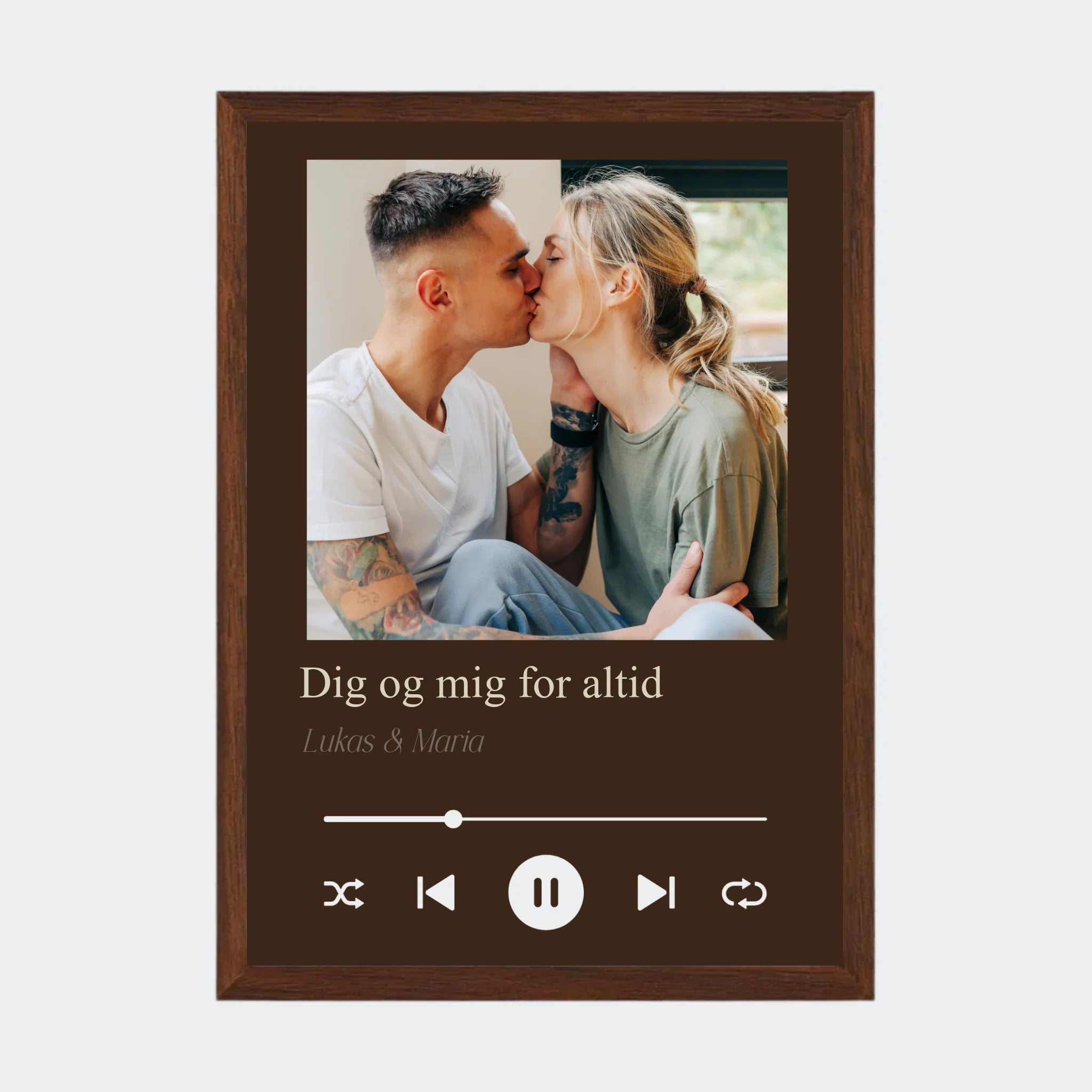 Mørk Eg Plakat Sang Med Eget Billede Tekst Mørk - Teeinblue Plakater