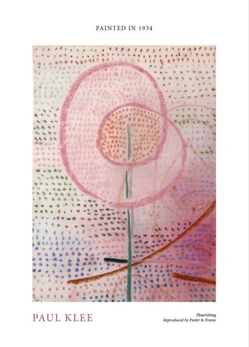 Rosa Flourishing Paul Klee - Paul Klee Plakater