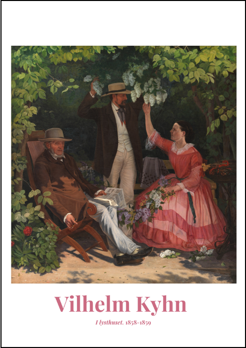 Rosa Lysthuset Vilhelm Kyhn - Vilhelm Kyhn Plakater