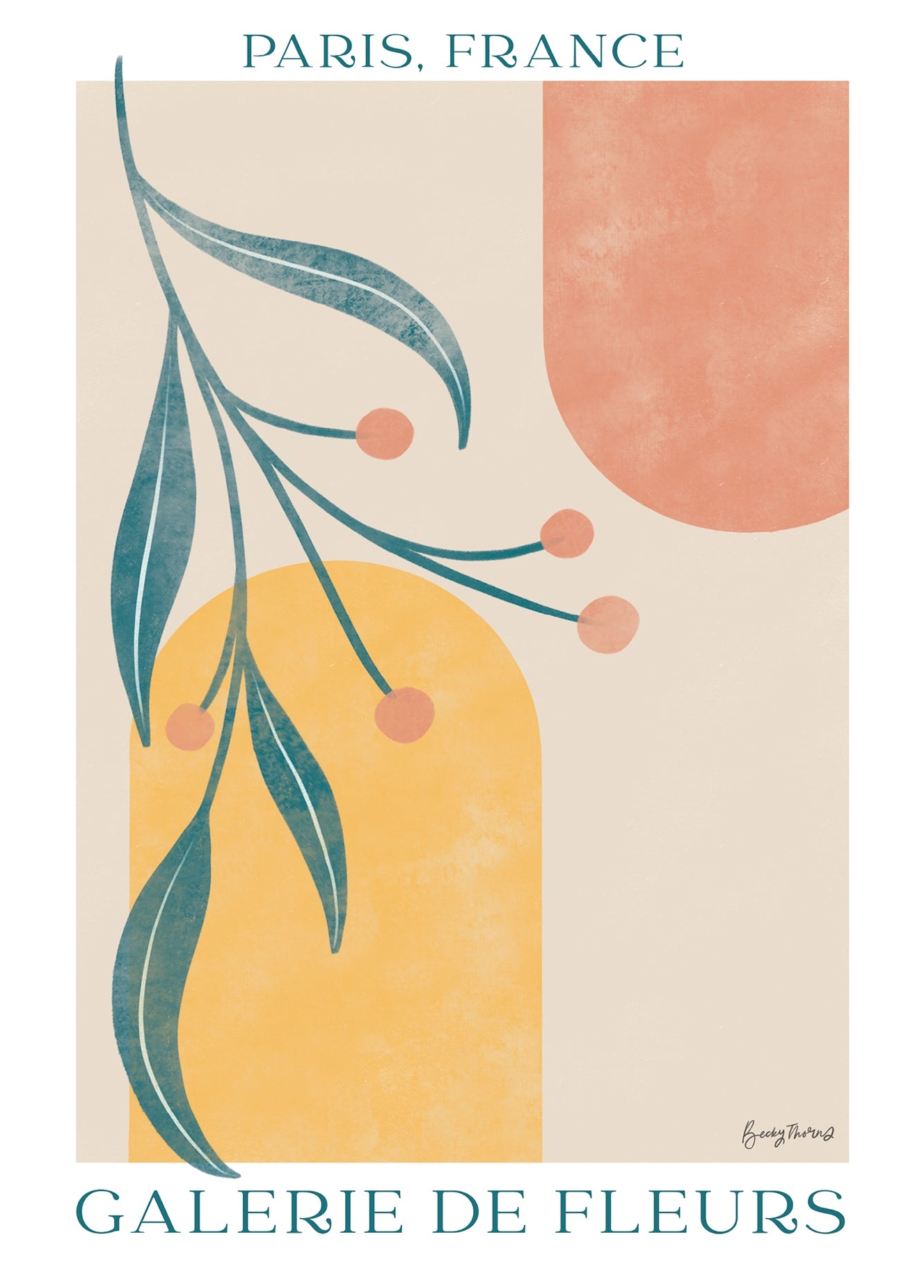 Rosa Botanical Poster Iii - Wild Apple Plakater