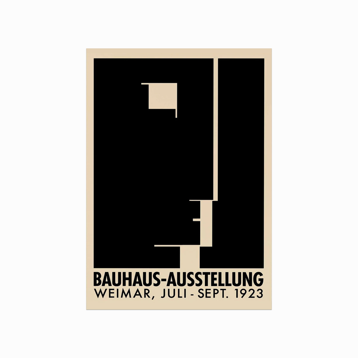 Bauhaus Exhibition Poster Geometric Face - Designplakater Plakater