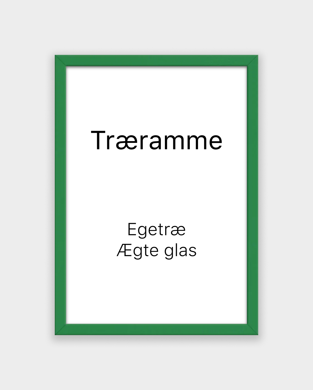 Grøn Træramme Mørke - Plakater