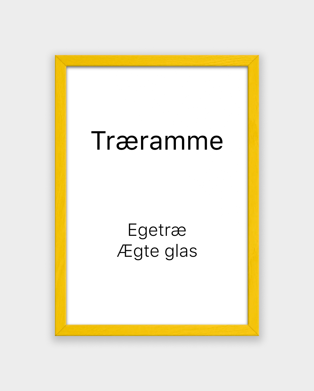 Træramme Gul - Plakater