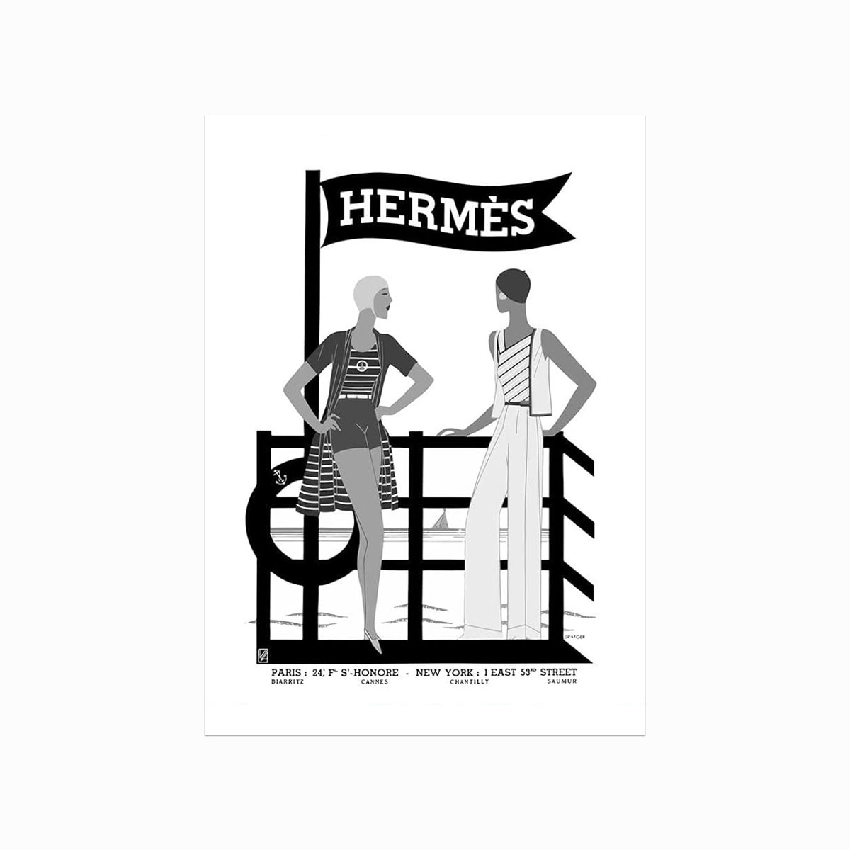 Fashion Plakat Herms - Designplakater Plakater