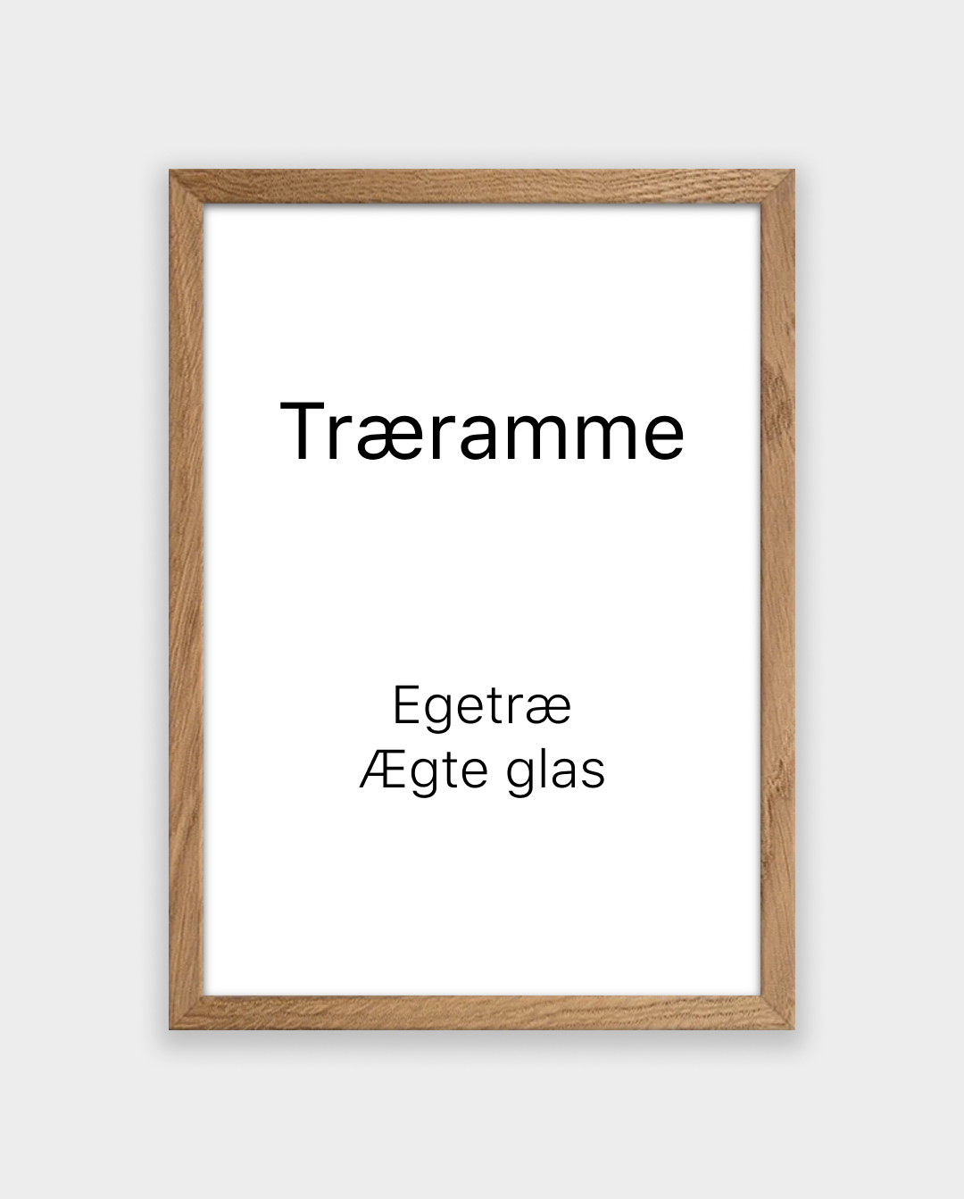 Ramme Lyst Egetræ - Plakater