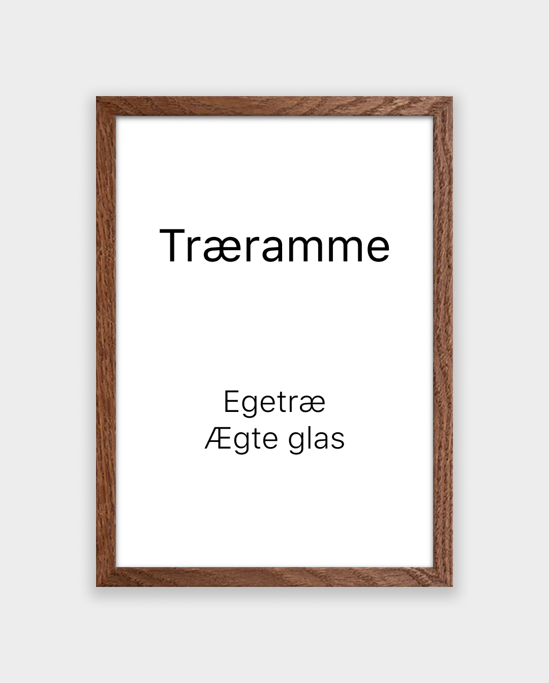 Ramme Mørkt Egetræ - Plakater