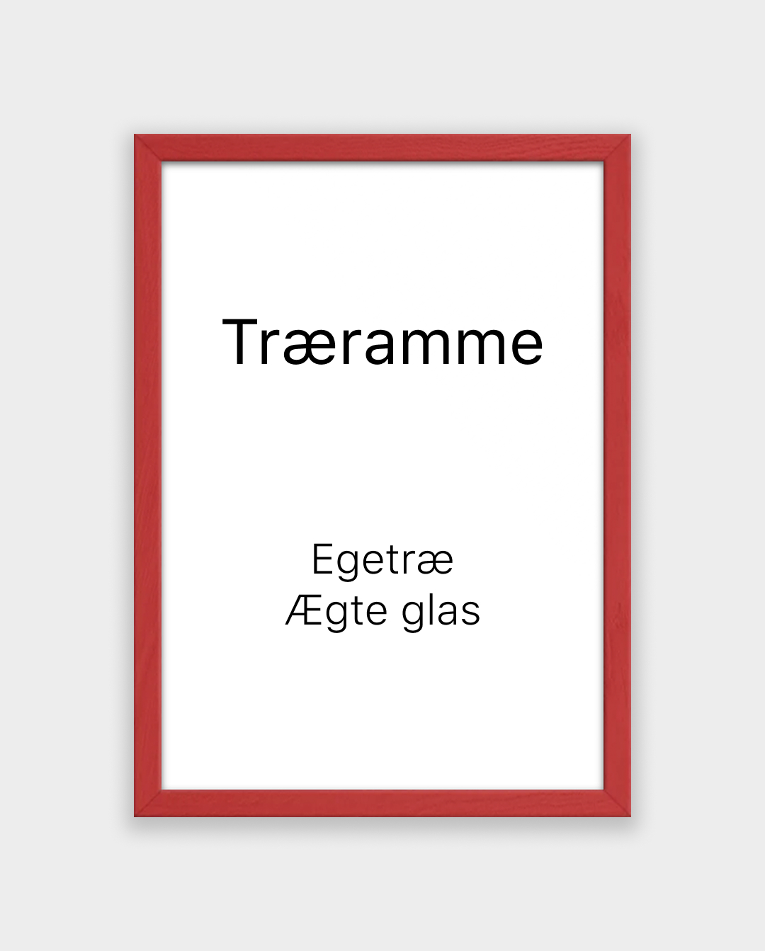 Træramme Rød - Plakater