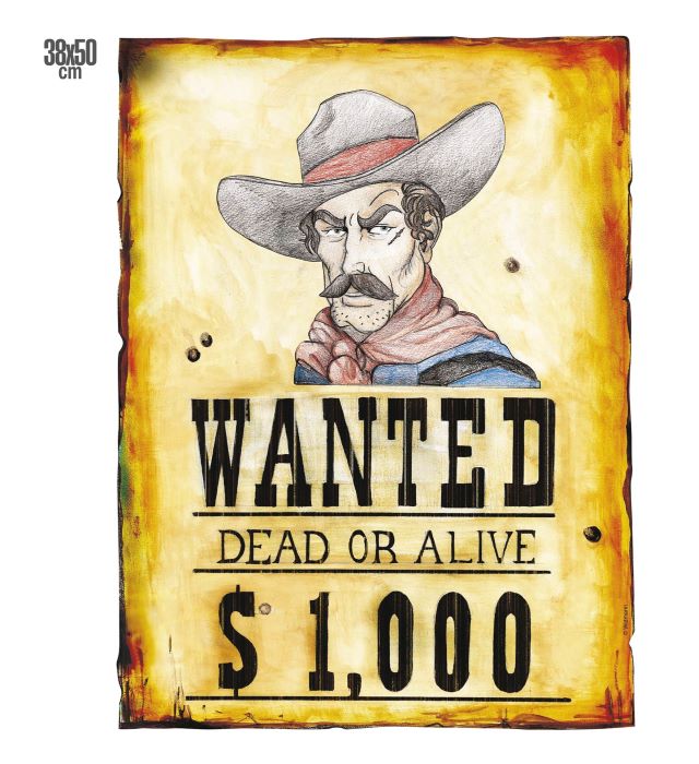 Western Cowboy Dusør Plakat 50x38 - Plakater