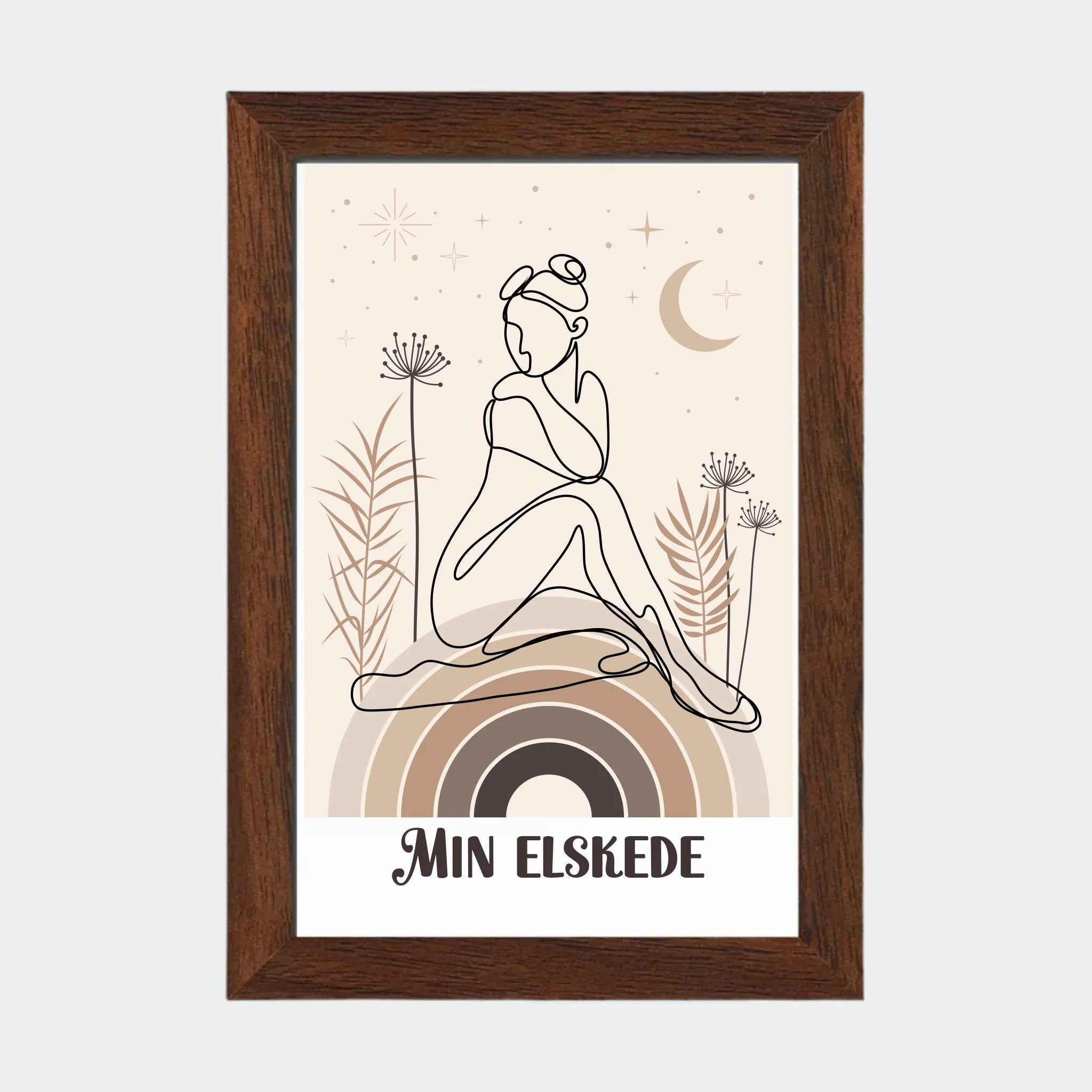 Mørk Eg Plakat Med Eget Billede 10x15 Mørk 10x15 - Teeinblue Plakater