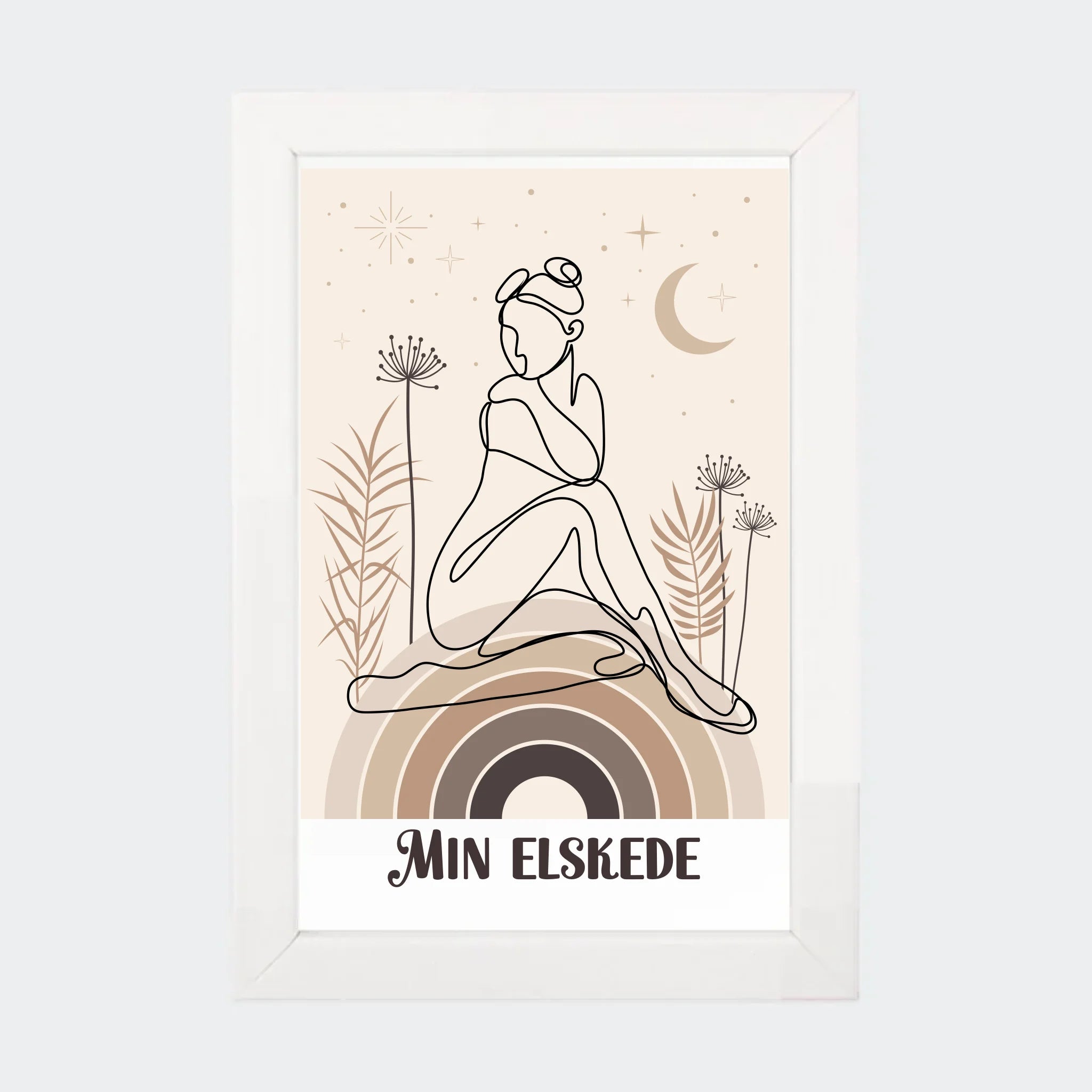 Hvid Plakat Med Eget Billede 10x15 10x15 - Teeinblue Plakater