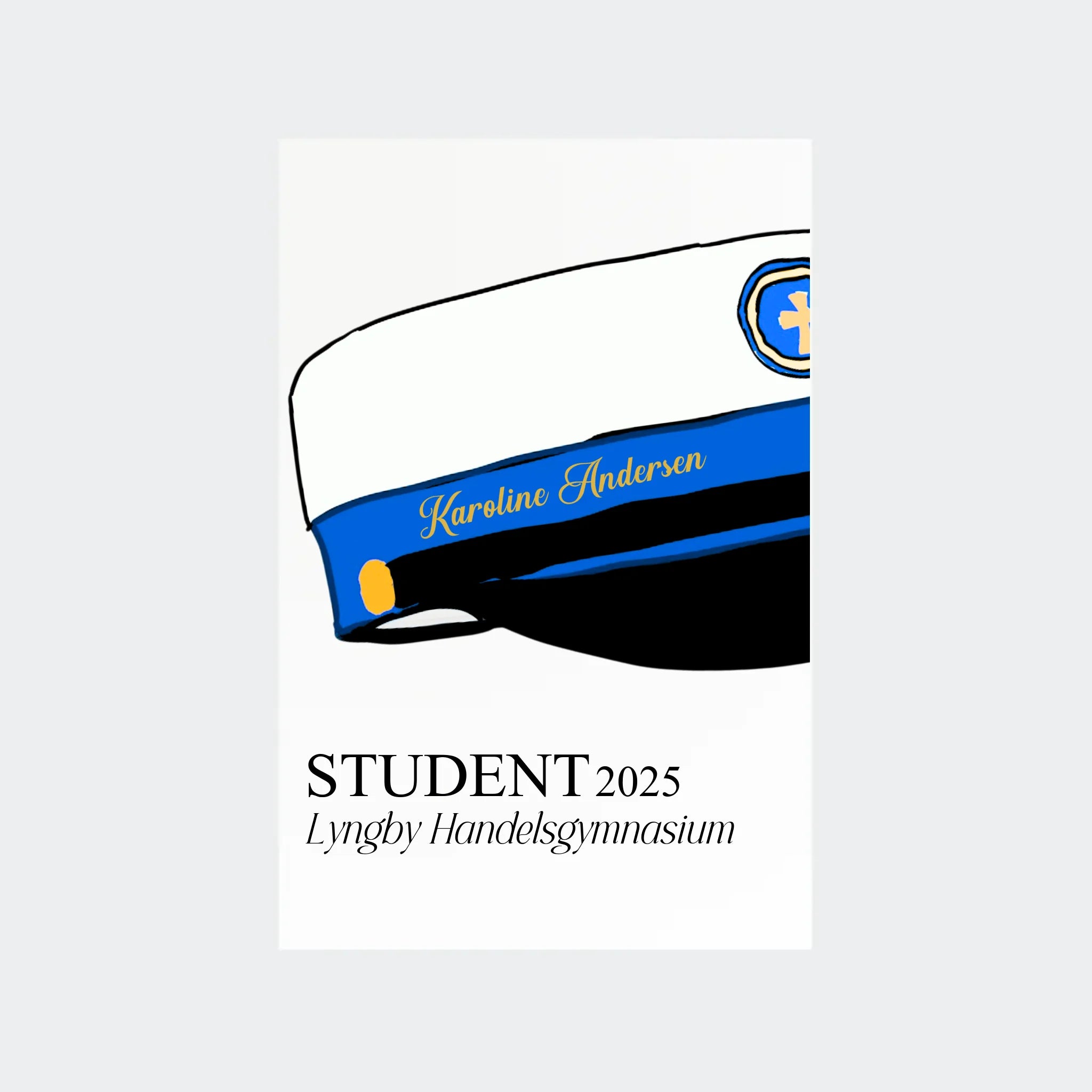 Uden Ramme Plakat Hhx Student 2025 10x15 10x15 - Teeinblue Plakater