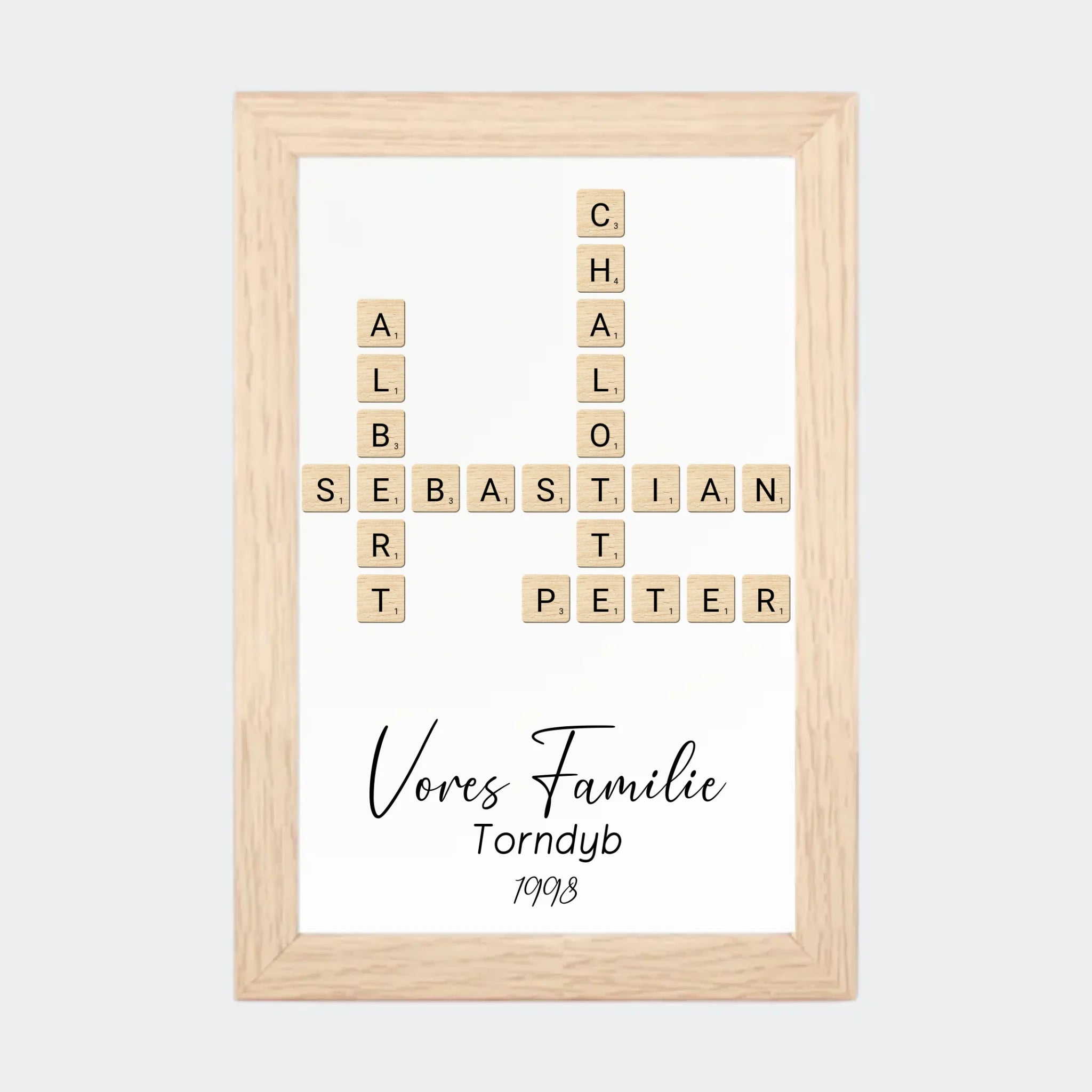 Natur Scrabble Plakat 10x15 10x15 - Teeinblue Plakater