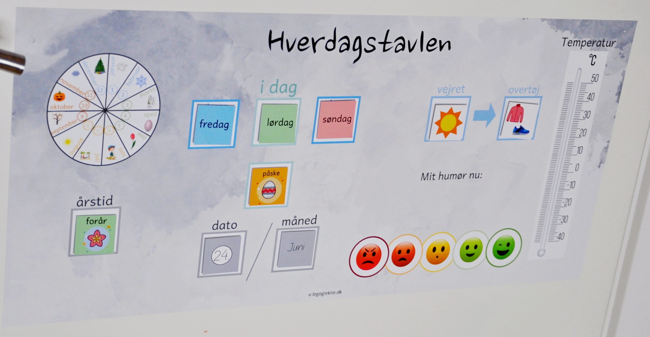 Hverdagstavlen Kun Plakat Velcro - Plakater