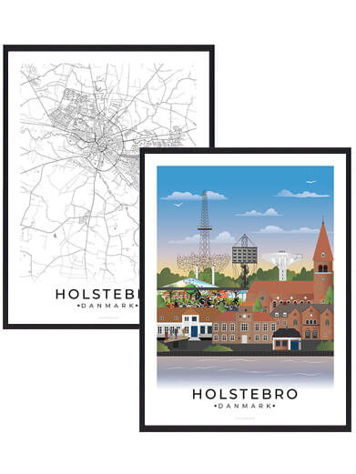 Holstebro Byplakatsæt - Plakatdyr.dk Plakater