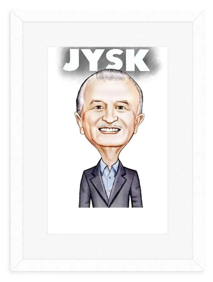 Lars Larsen Karikaturtegning Plakat - Just Karikatur Plakater
