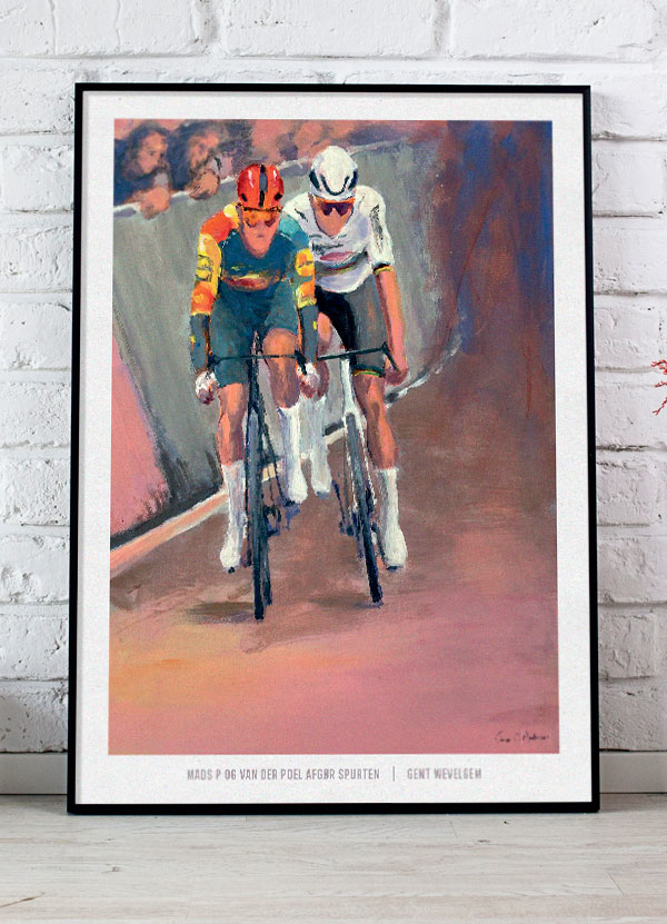 Mads Van Der Poel Afgør Spurten Plakat 199 - Det Bedste Hjem Plakater