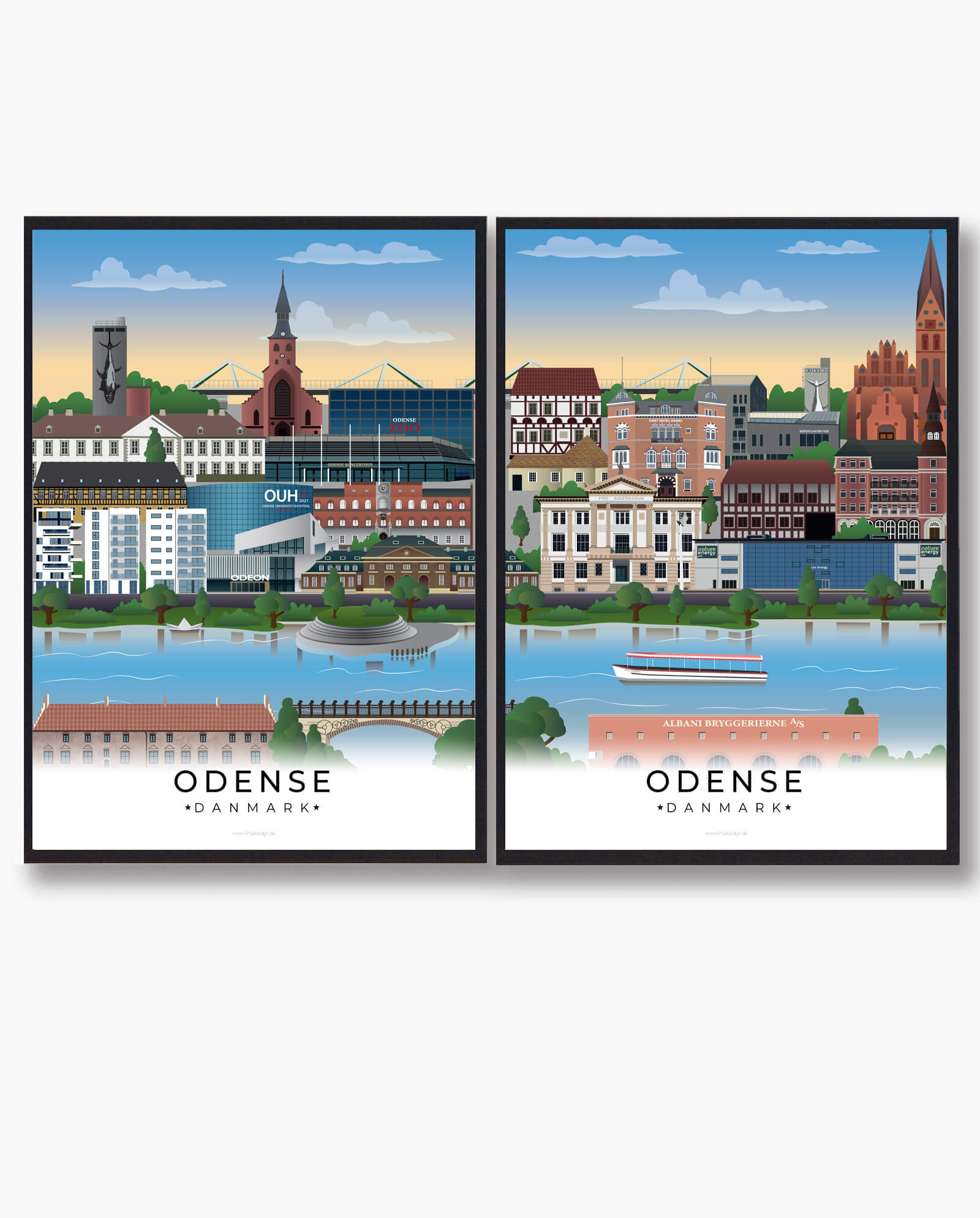 Odense Plakat Plakatsæt - Plakatdyr.dk Plakater