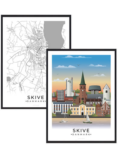 Skive Byplakatsæt - Plakatdyr.dk Plakater