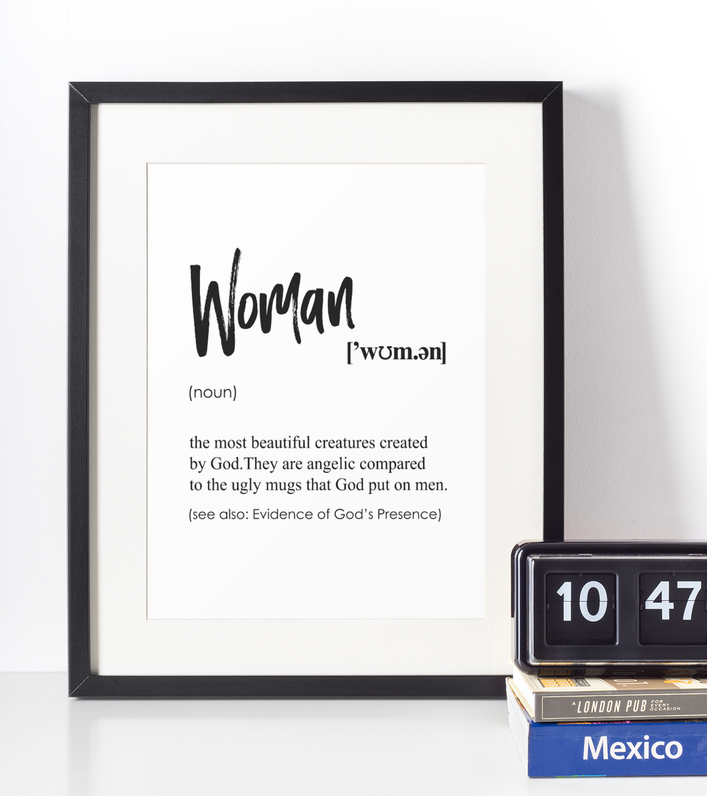 Woman Definition Plakat - Just Karikatur Plakater