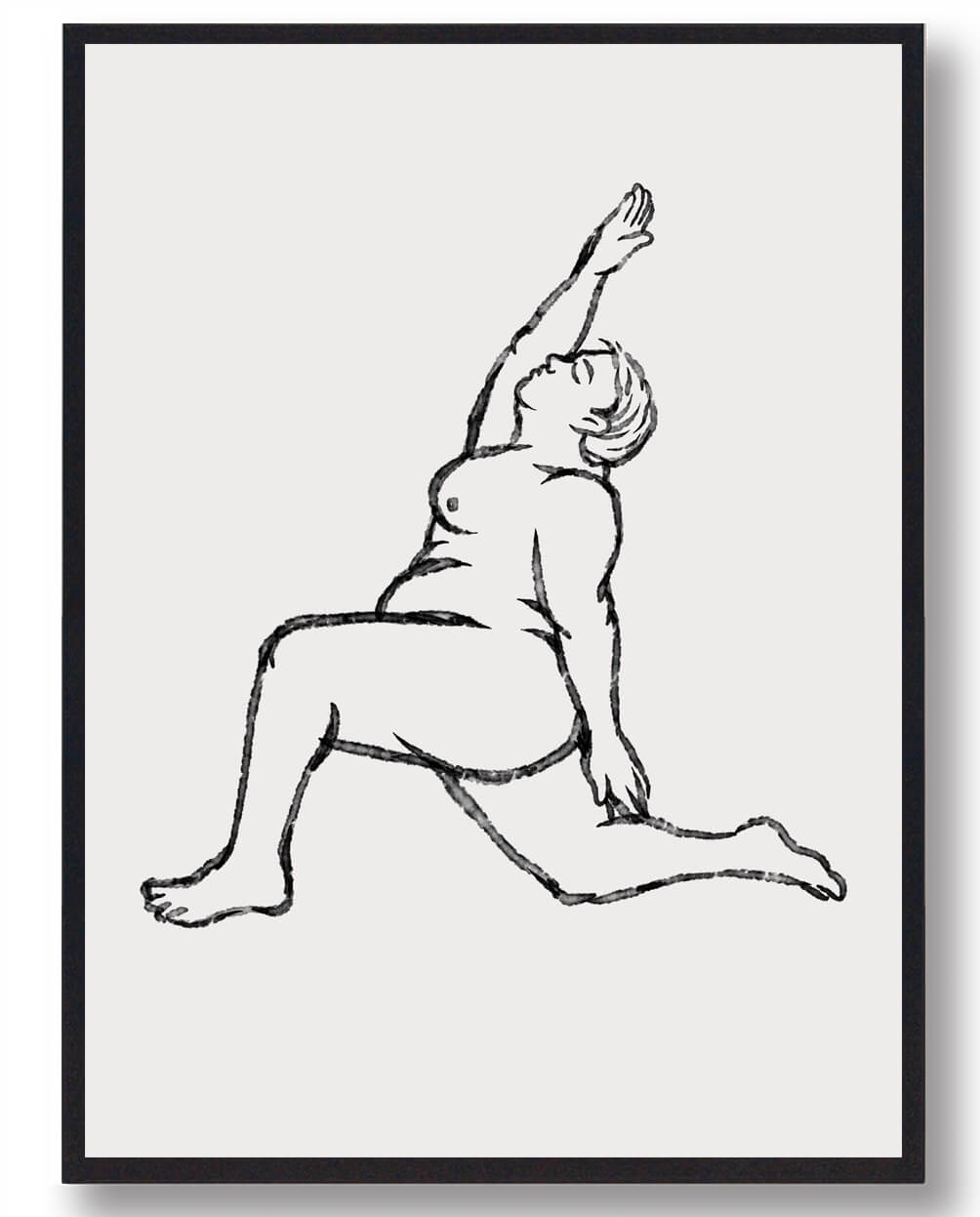 Yoga Plakat Mand Stræk - Plakatdyr.dk Plakater