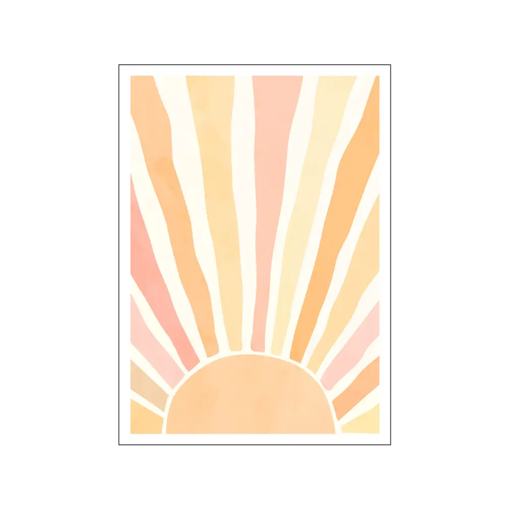 Plakat Boho Soloppgang 50x70 - Plakater  - 5715551672686