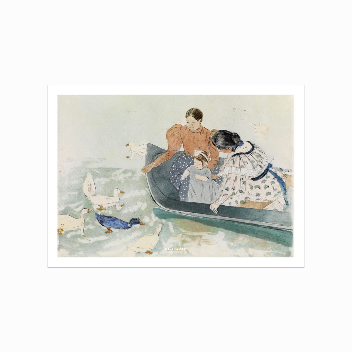 Mary Cassatt Plakat Feeding The Ducks - Designplakater Plakater